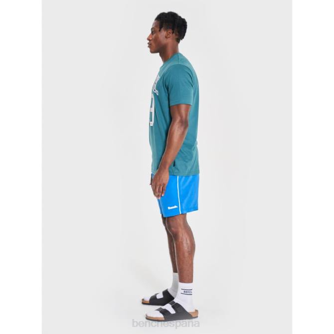 vestir Bench hombres shorts de baño azules 8HRJ44 real