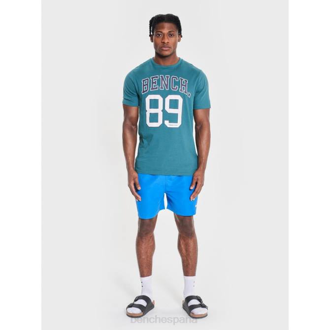 vestir Bench hombres shorts de baño azules 8HRJ44 real