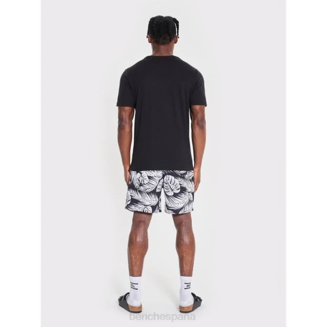 vestir Bench hombres shorts de baño tropicales 8HRJ41 negro