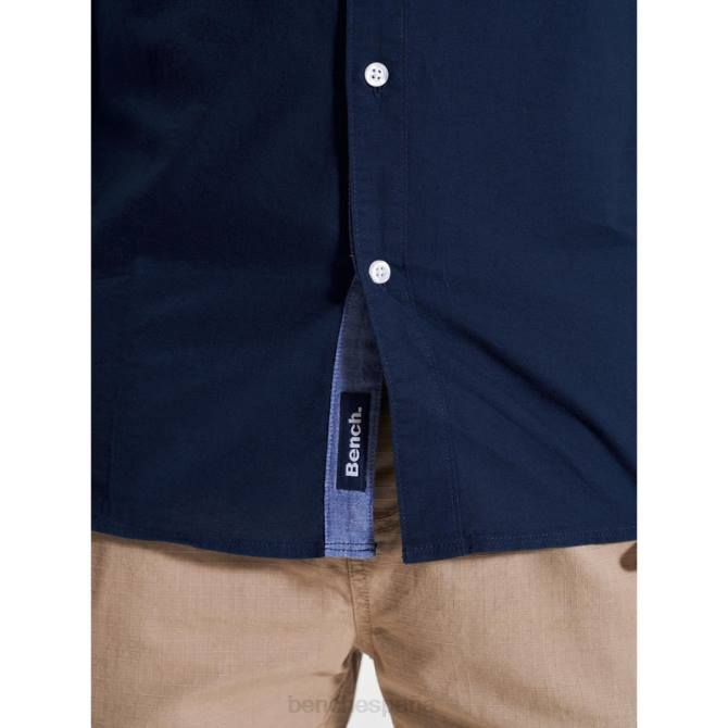 vestir Bench hombres camisa de manga larga oxford 8HRJ24 Armada