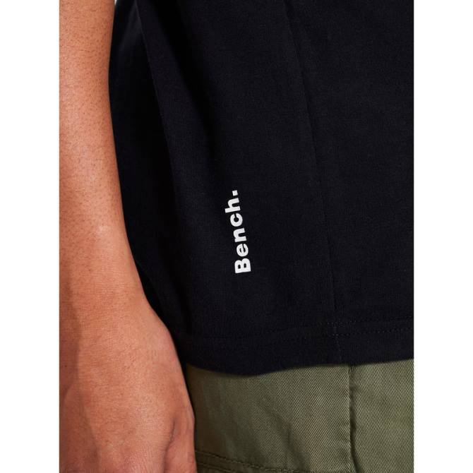 vestir Bench hombres camiseta 8HRJ10 negro