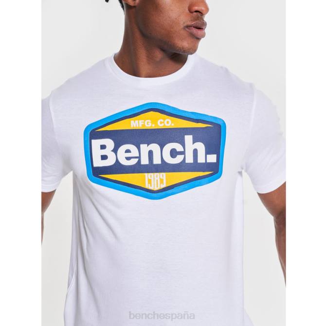 vestir Bench hombres camiseta 8HRJ9 blanco