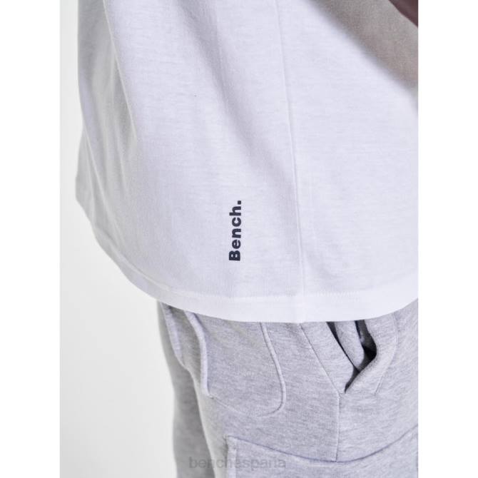 vestir Bench hombres camiseta 8HRJ9 blanco