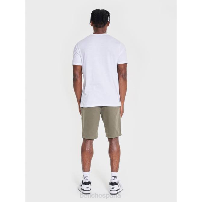 vestir Bench hombres camiseta de cazador 8HRJ16 blanco