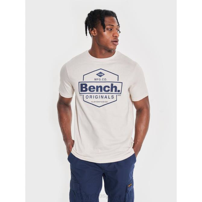 vestir Bench hombres camiseta denzo 8HRJ5 piedra