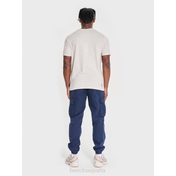 vestir Bench hombres camiseta denzo 8HRJ5 piedra