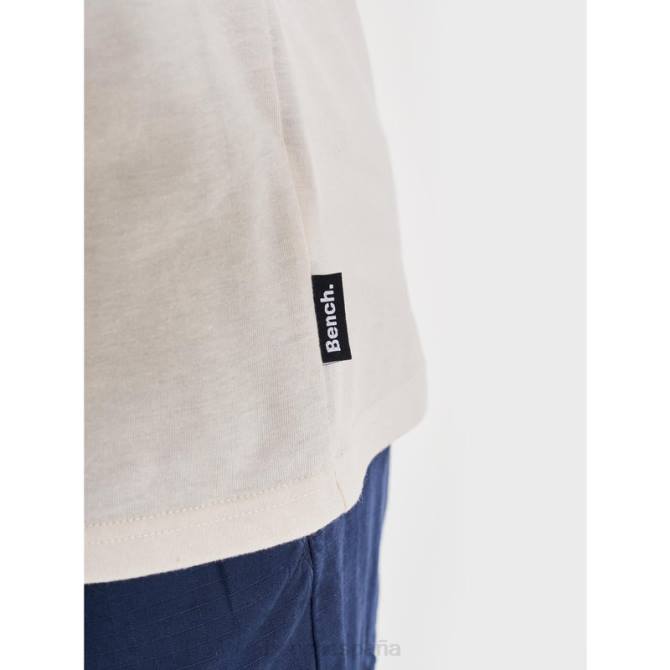 vestir Bench hombres camiseta denzo 8HRJ5 piedra