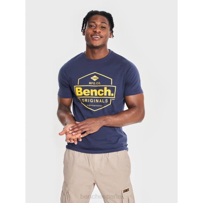 vestir Bench hombres camiseta denzo 8HRJ6 Armada