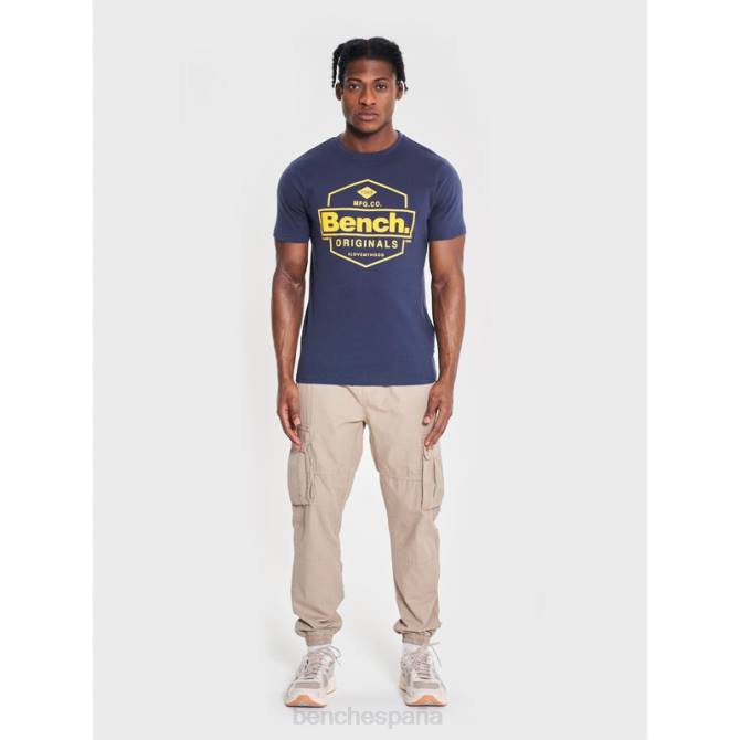 vestir Bench hombres camiseta denzo 8HRJ6 Armada