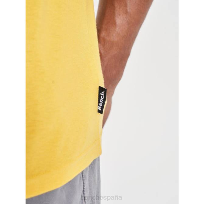 vestir Bench hombres camiseta denzo 8HRJ7 amarillo
