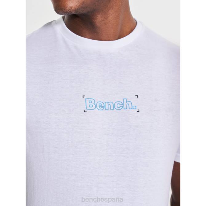 vestir Bench hombres camiseta jared 8HRJ15 blanco
