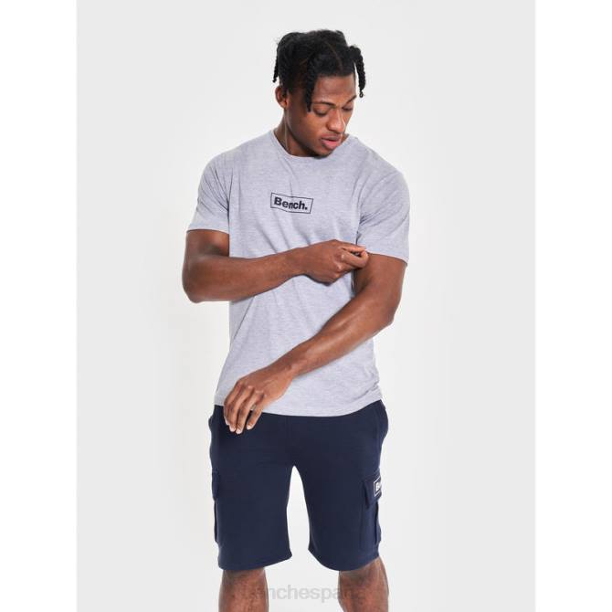 vestir Bench hombres camiseta sostenible angus 8HRJ19 gris marga