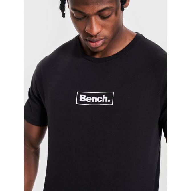vestir Bench hombres camiseta sostenible angus 8HRJ20 negro