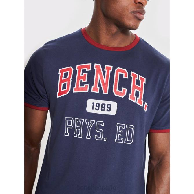 vestir Bench hombres camiseta sullivan 8HRJ11 Armada