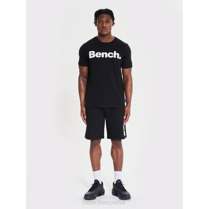 vestir Bench hombres conjunto de shorts y camiseta de niall 8HRJ65 negro