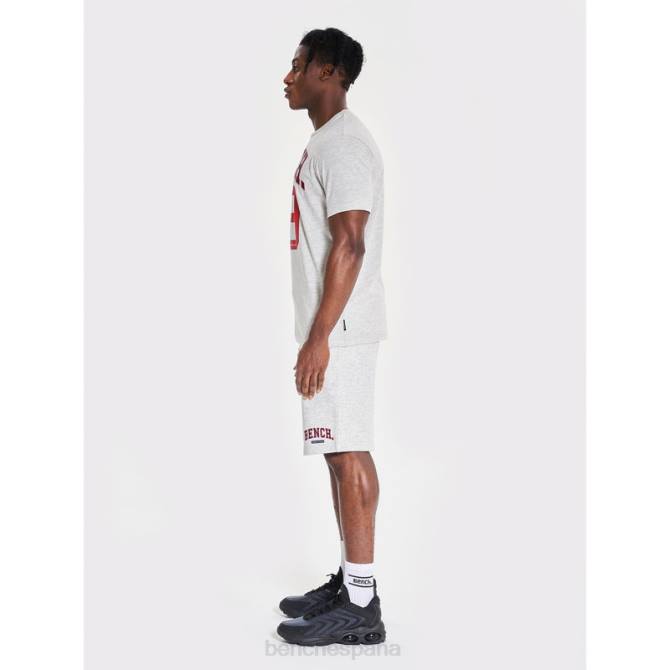 vestir Bench hombres conjunto de shorts y camiseta ralhut 8HRJ63 crudo marga