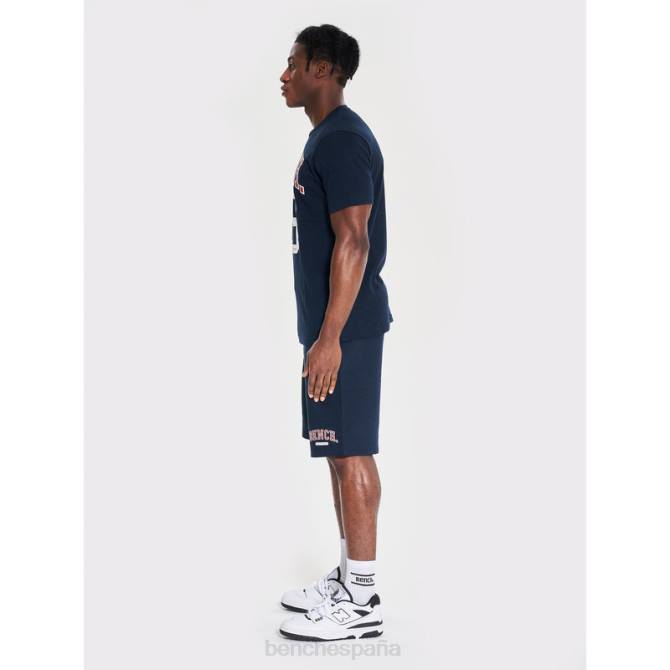 vestir Bench hombres conjunto de shorts y camiseta ralhut 8HRJ64 Armada