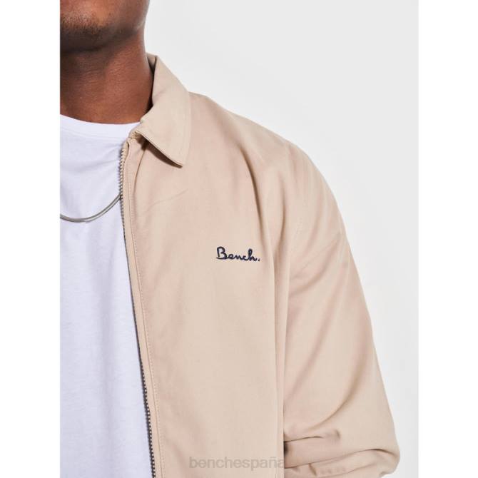 vestir Bench hombres chaqueta harrington 8HRJ39 piedra