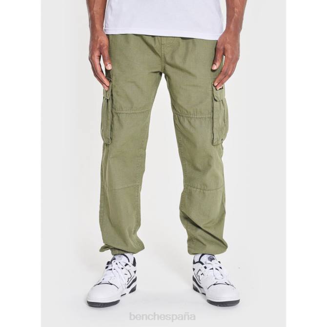 vestir Bench hombres pantalones cargo devvie 8HRJ53 caqui