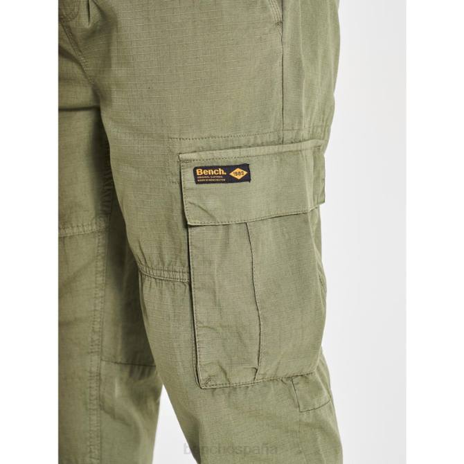 vestir Bench hombres pantalones cargo devvie 8HRJ53 caqui