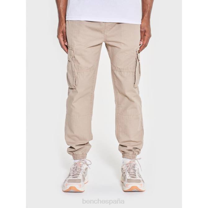 vestir Bench hombres pantalones cargo devvie 8HRJ54 piedra