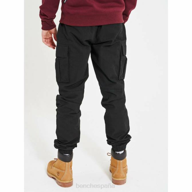 vestir Bench hombres pantalones cargo devvie 8HRJ57 negro