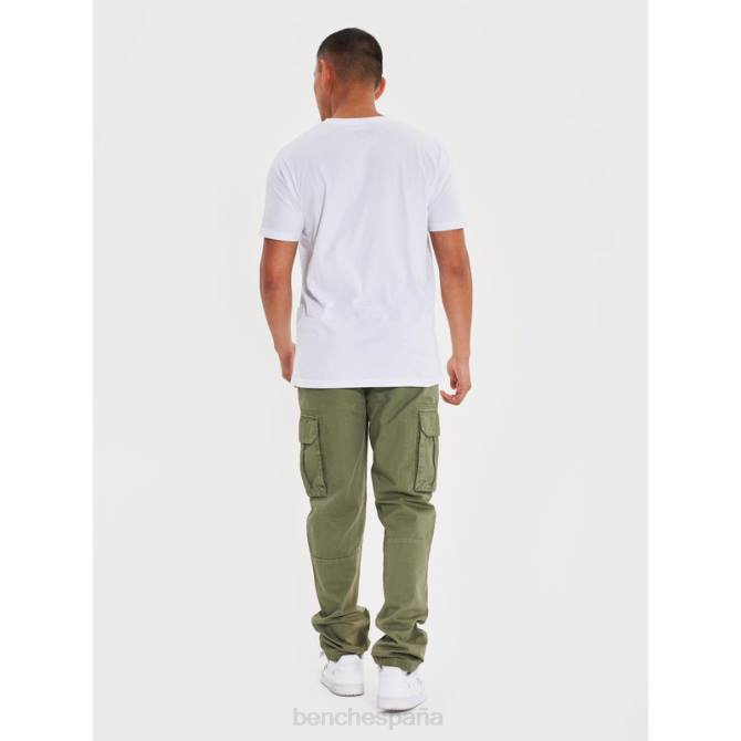 vestir Bench hombres pantalones cargo sergei 8HRJ52 caqui