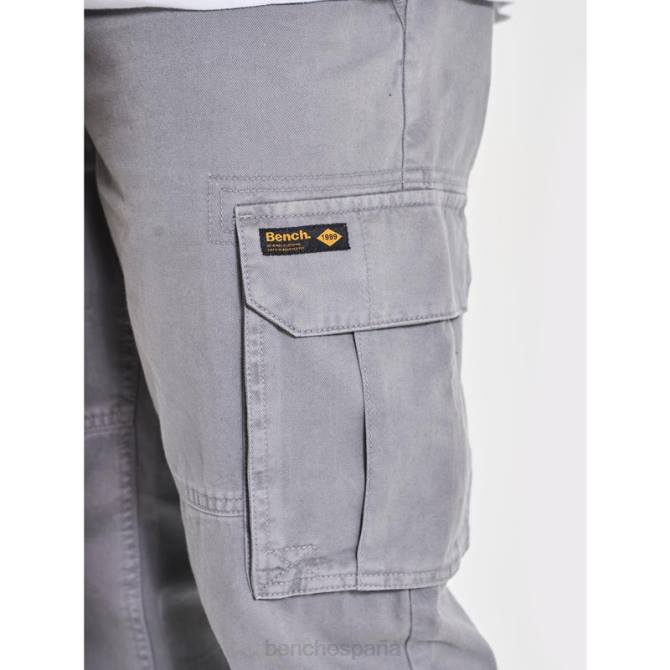 vestir Bench hombres pantalones cargo sergei 8HRJ56 gris