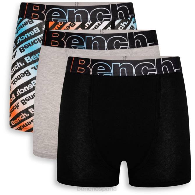 vestir Bench hombres calzoncillos segal paquete de 3 8HRJ76 clasificado