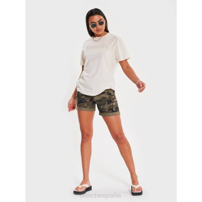 vestir Bench mujer pantalones cortos de combate ashline 8HRJ132 camuflaje