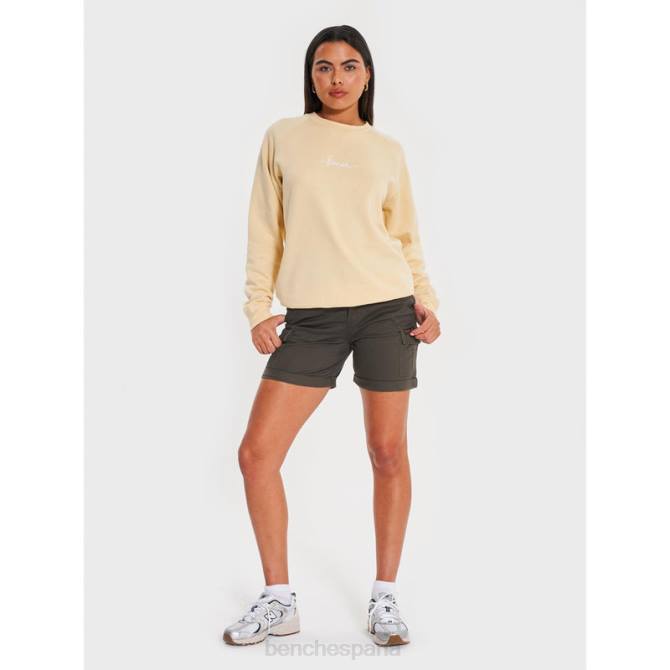 vestir Bench mujer pantalones cortos de combate ashline 8HRJ134 caqui