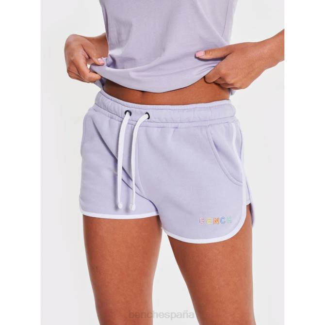 vestir Bench mujer shorts de polar con estampado de estrellas 8HRJ136 lila
