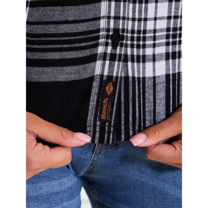 vestir Bench mujer camisa de franela ellamay 8HRJ111 cheque negro