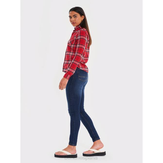 vestir Bench mujer camisa de franela ellamay 8HRJ112 rosa