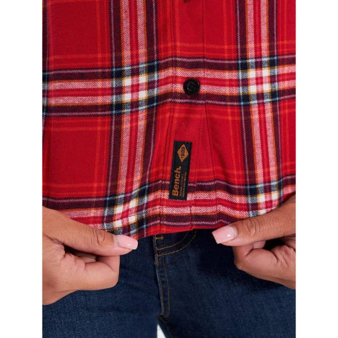 vestir Bench mujer camisa de franela ellamay 8HRJ112 rosa