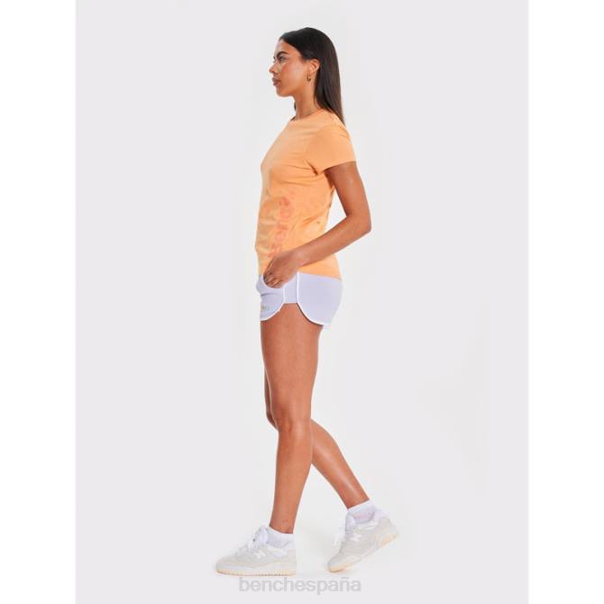 vestir Bench mujer camiseta berla 8HRJ96 naranja