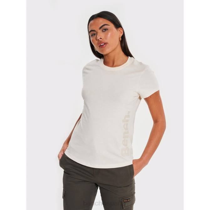 vestir Bench mujer camiseta berla 8HRJ97 blanco invierno
