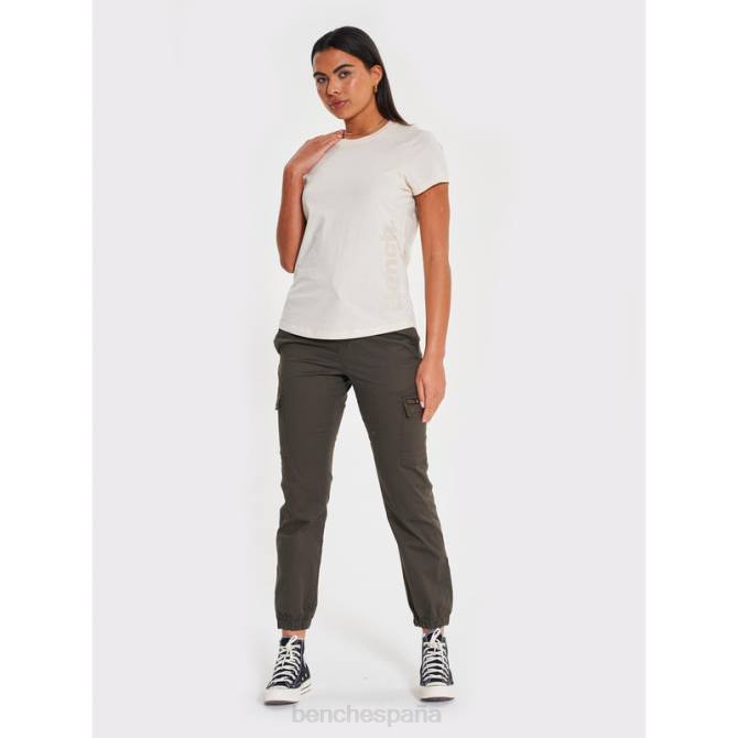 vestir Bench mujer camiseta berla 8HRJ97 blanco invierno