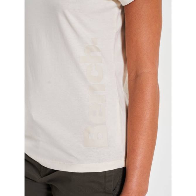 vestir Bench mujer camiseta berla 8HRJ97 blanco invierno