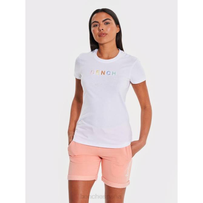 vestir Bench mujer camiseta gallea 8HRJ91 blanco