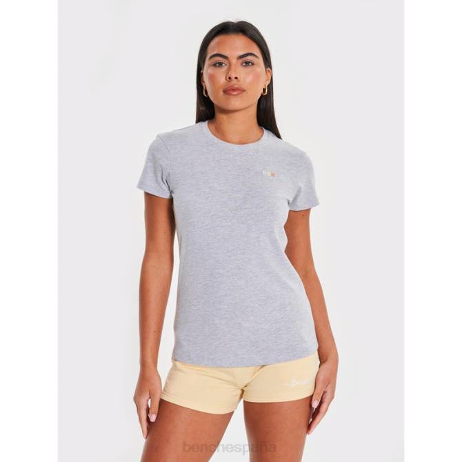 vestir Bench mujer camiseta thalassa 8HRJ93 gris marga