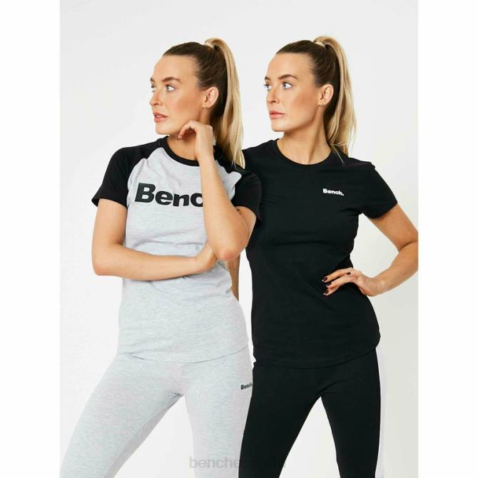 vestir Bench mujer paquete de 2 rena camisetas 8HRJ100 clasificado