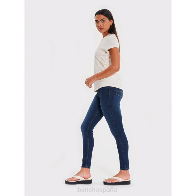 vestir Bench mujer jeans ajustados Faye 8HRJ117 lavado oscuro