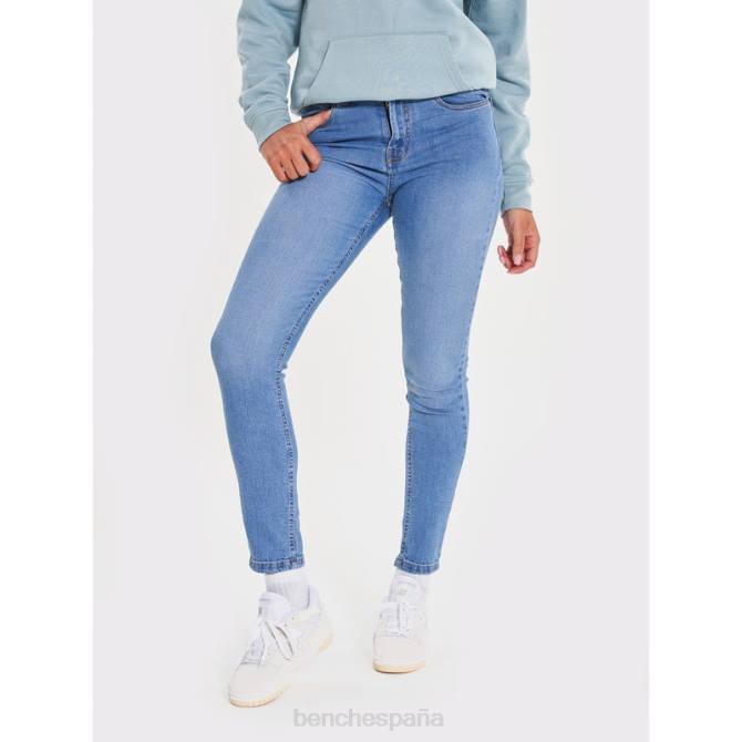 vestir Bench mujer jeans ajustados Faye 8HRJ119 lavado de piedra