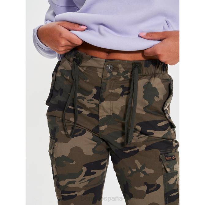 vestir Bench mujer pantalones cargo kanako 8HRJ128 camuflaje
