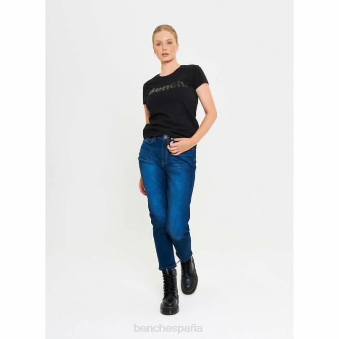 vestir Bench mujer pantalones vaqueros de mamá stevie 8HRJ116 lavado azul oscuro