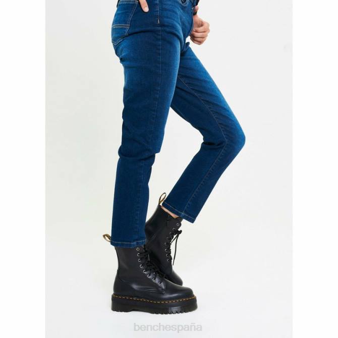 vestir Bench mujer pantalones vaqueros de mamá stevie 8HRJ116 lavado azul oscuro