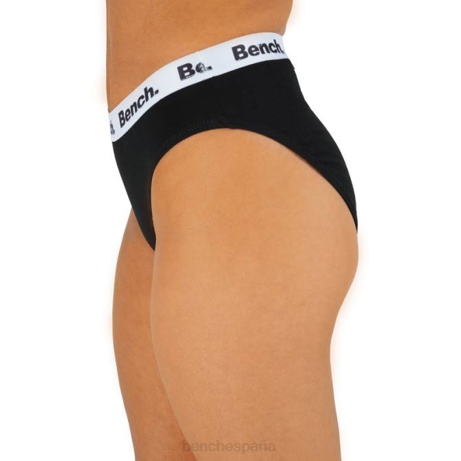 vestir Bench mujer Jordana - Pack de 3 calzoncillos de pierna alta 8HRJ146 negro