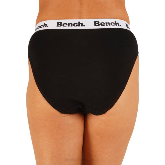 vestir Bench mujer Jordana - Pack de 3 calzoncillos de pierna alta 8HRJ146 negro