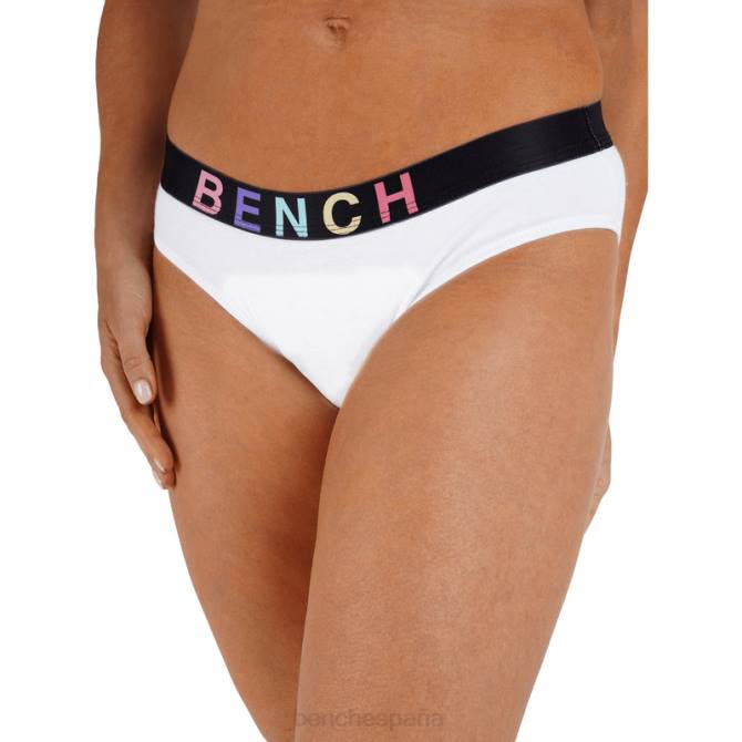 vestir Bench mujer conjunto de top corto y braguita amaya 8HRJ142 blanco